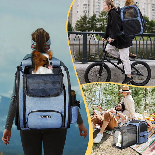 Expandable Foldable Pet Backpack Carrier