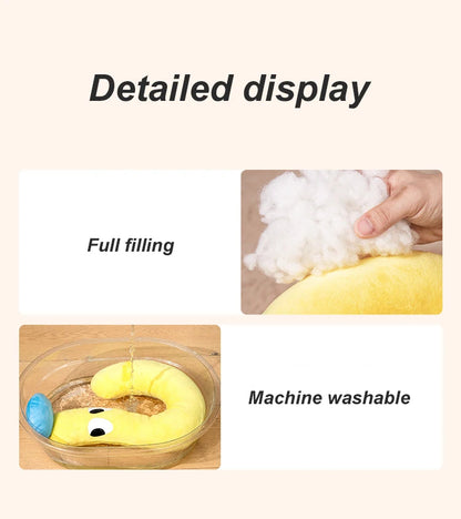 U-Shaped Pet Neck Pillow – Cozy Sleeping Pillow for Puppies, Kittens, Cats & Small Dogs