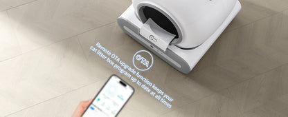 DOEL™ Automatic Self-Cleaning Cat Litter Box with App Control & Litter Mat