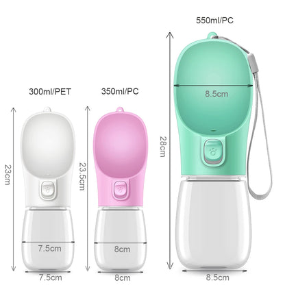 Portable Pet Water Bottle – Leakproof Travel Feeder for Dogs & Cats