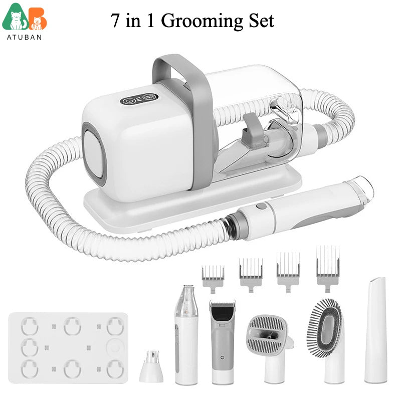 PawGroom Pro™ – 7-in-1 Pet Grooming Vacuum Kit