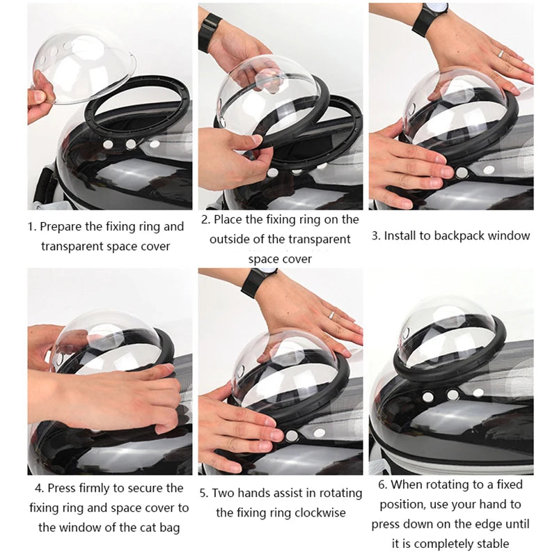 CosmoPaws™ – Breathable Space Backpack
