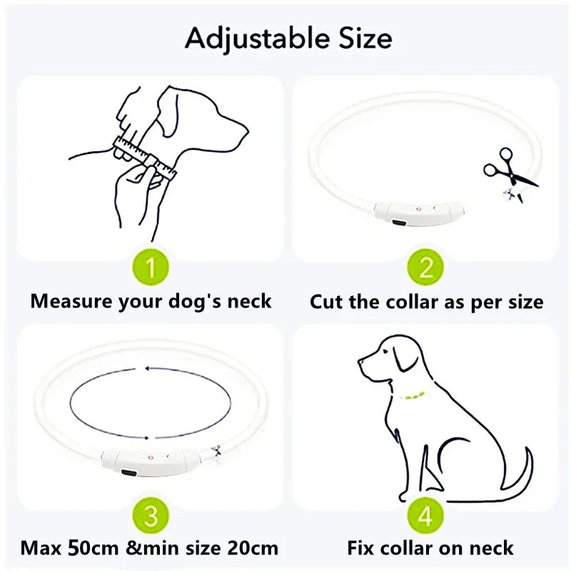 GlowPaw™ –  Rechargeable LED Light Collar