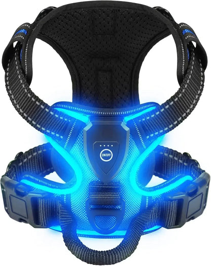 LED Dog Harness – No-Pull, Adjustable & Rechargeable