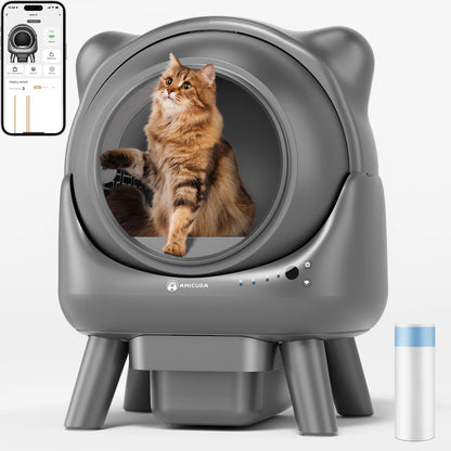 Amicura Cura X1 Automatic Cat Litter Box – Smart, App-Controlled, Safe & Easy to Clean
