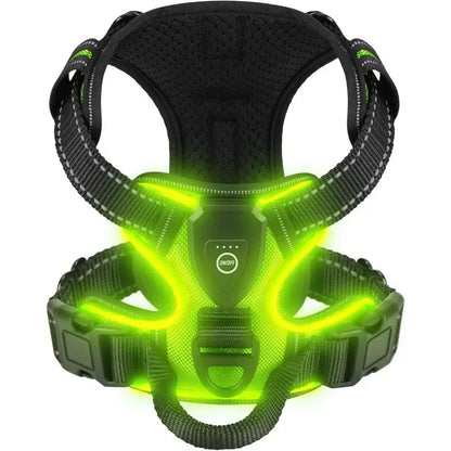 LED Dog Harness – No-Pull, Adjustable & Rechargeable