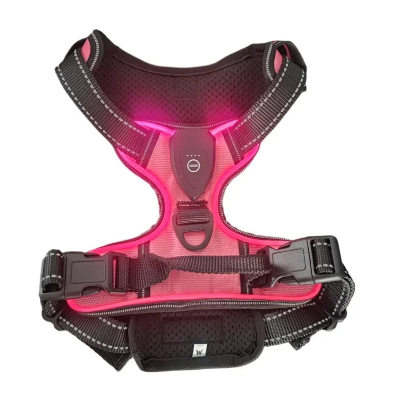 LED Dog Harness – No-Pull, Adjustable & Rechargeable