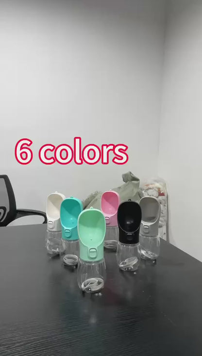 Portable Pet Water Bottle – Leakproof Travel Feeder for Dogs & Cats