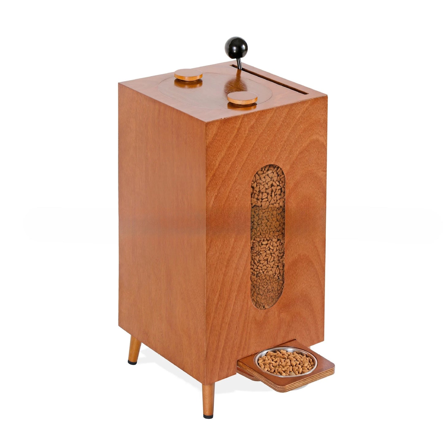 Retro Style Sealed Pet Food Storage Container for Cats & Dogs